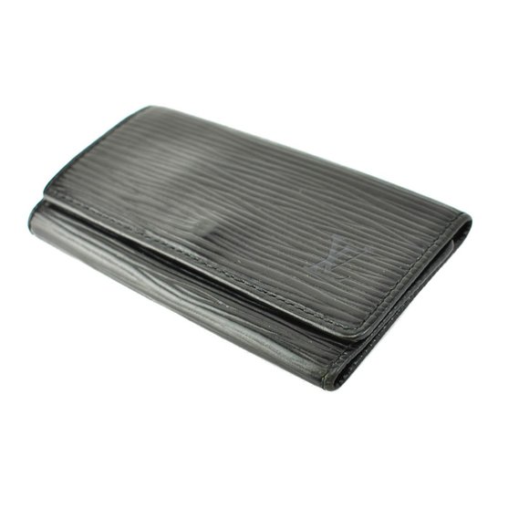 LOUIS VUITTON Black Epi LV Logo Key Case (wo) - Picture 6 of 9